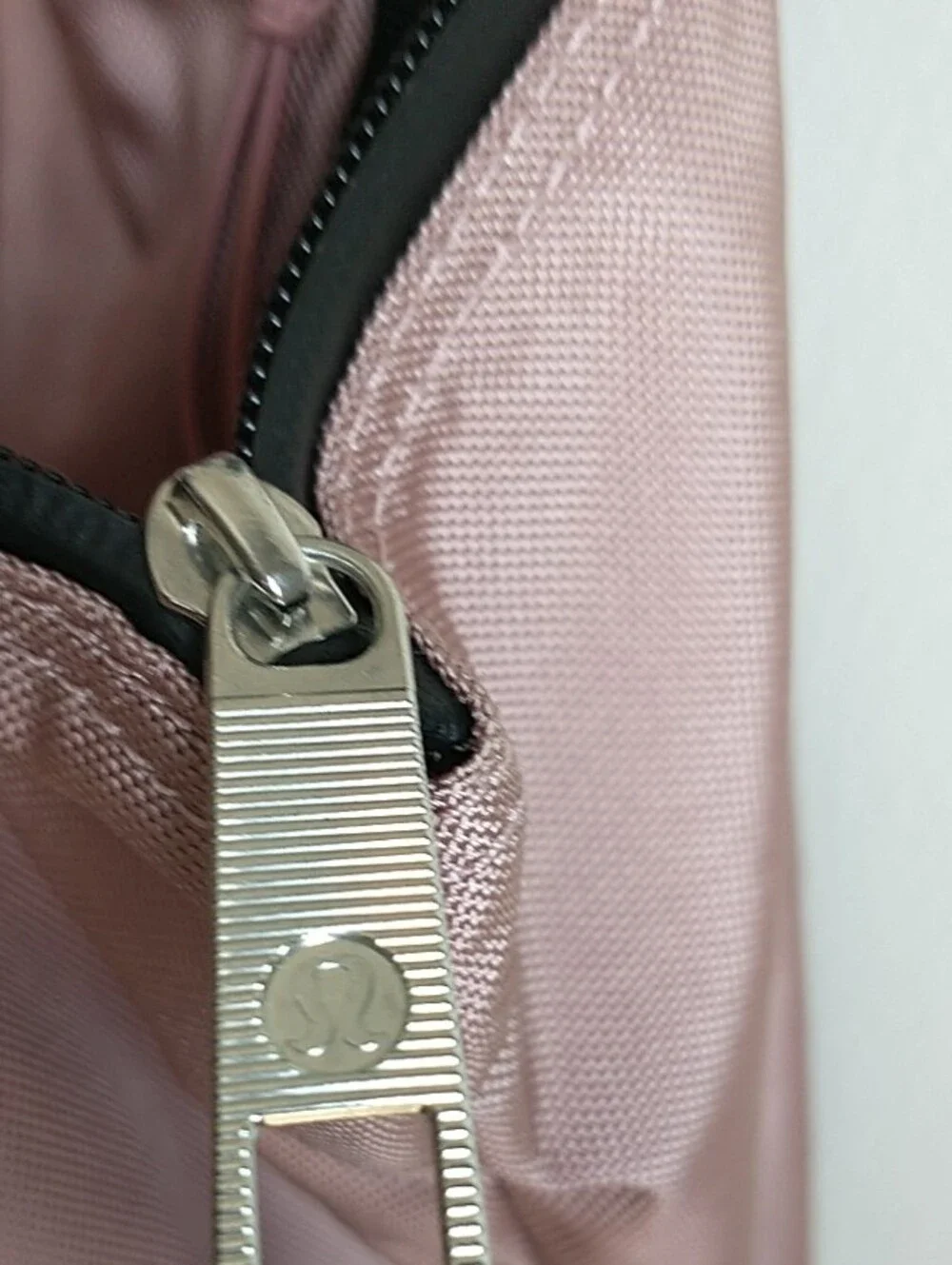 lululemon athletica Blush Pink Tote with Black Straps